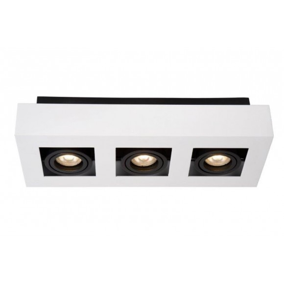 Lucide 09119/16/31 Decken- und Spotleuchte Xirax 3x5W | GU10 | 2200-3000K - D