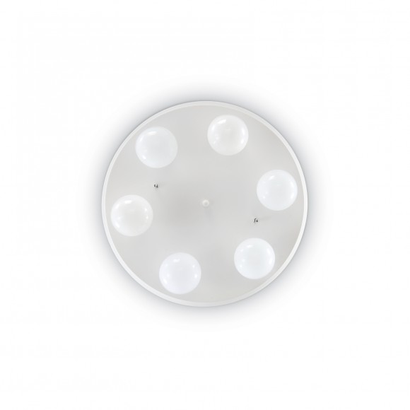 Ideal Lux Deckenleuchte Globo PL6 6x60W E27 - weiß