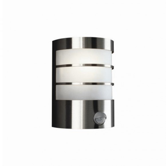 Philips 17475/47 / pn Außenwandlampe Calgary 1x60w | E27 | IP44 - mit Bewegungssensor, Edelstahl