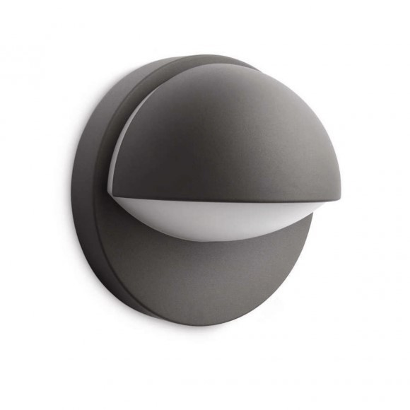 Philips 16245/93/16 Außenwandlampe June 1x 42W | E27 | IP44 - Anthrazit