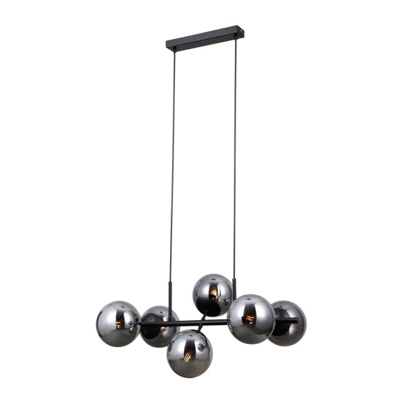 Italux PND-1098-6-BK Pendelleuchte Molite E14