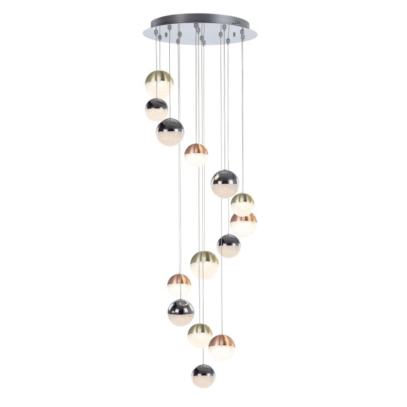 Italux PND-13112146-14A-CR LED Pendelleuchte Mocado integrierte LED-Quelle | 3000K