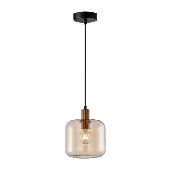Italux PND-29257A-1-BRO-AMB Pendelleuchte Zona E27