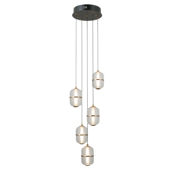 Italux PND-34375-5-BK LED Pendelleuchte Alani | 28W LED | 2184lm | 3000K