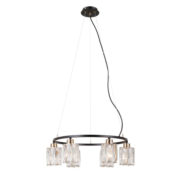 Italux PND-40814-6-BK-HBR Pendelleuchte Simona E14