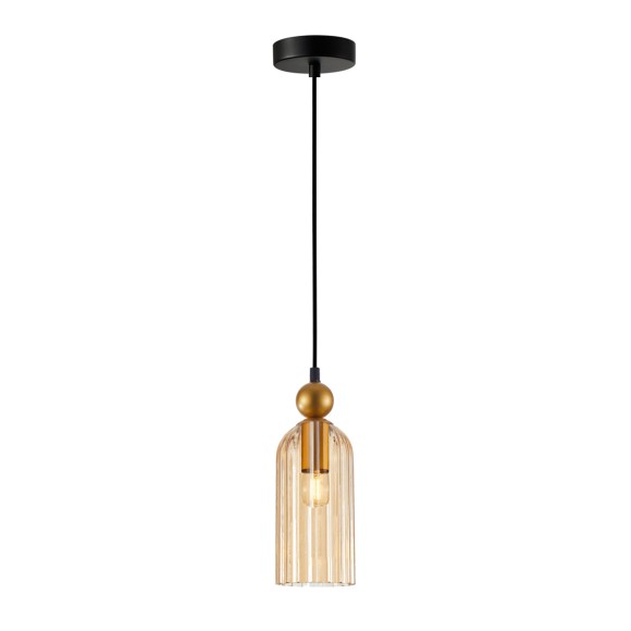 Italux PND-74839-1-GD-AMB Pendelleuchte Narisa E27