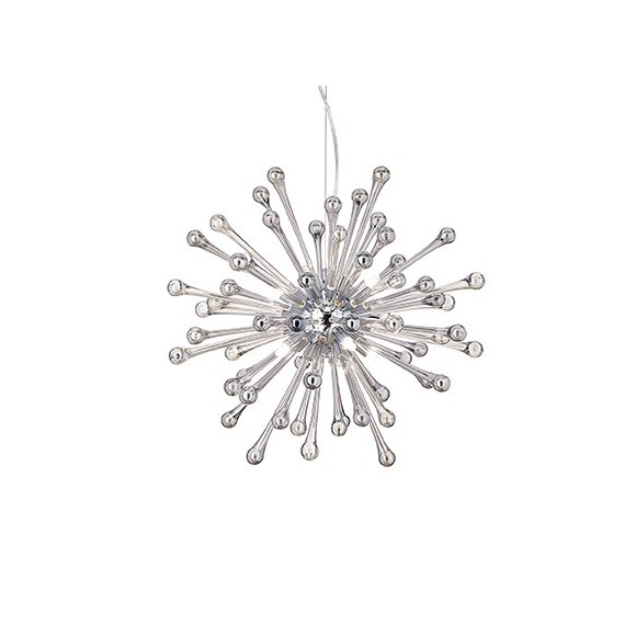 Ideal Lux Hängeleuchte - Ideal Lux Kronleuchter PAULINE Bianco 8x40W G9 - weiß