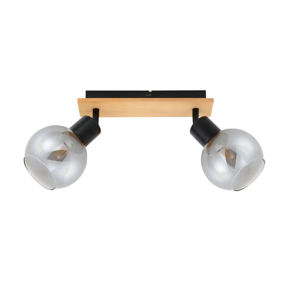 Italux SPL-67535-2-BK-WO Spot-Deckenleuchte Barel E27