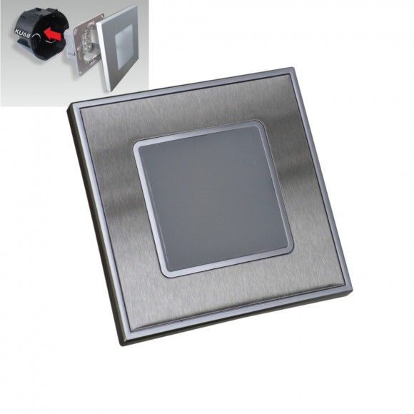 Emithor 48303 STEP LIGHT Wandleuchte LED 1W, 60 LMA, 4000K, Edelstahl