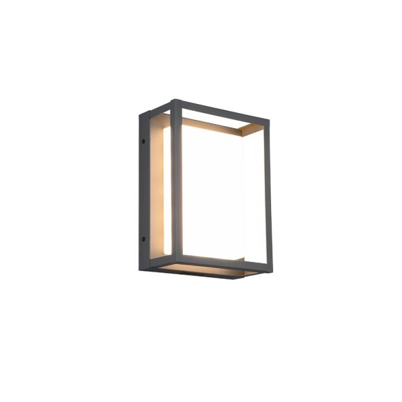 Trio 277860142 LED-Außenwandleuchte Witham 1x10,5W | 1100lm | 2300K+3000K+4000K | IP54 - einstellbare Lichttemperatur, DIP-Schalter, anthrazit