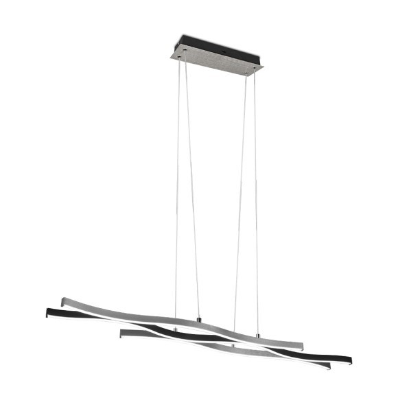 Trio 341210305 LED Pendelleuchte Blaze 1x35W | 4300lm | 2300K+3000K+4000K - 3-Phasen-Dimmung, DIP-Schalter, höhenverstellbar, Aluminium