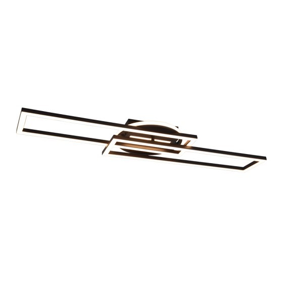 Trio R67183132 LED Deckenleuchte Twister 1x30W | 4500lm | 2700-6000K - Fernbedienung, regelbar, dimmbar, schwarz