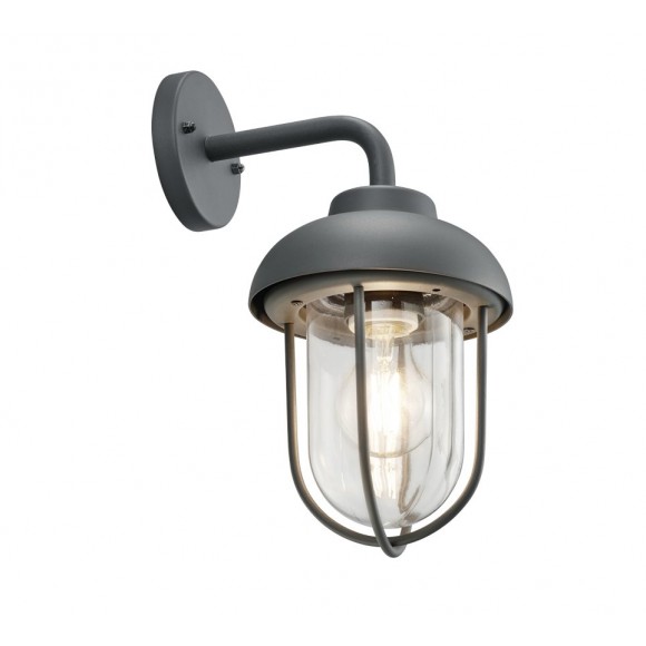 TRIO 202760142 Gartenwandleuchte Duero 1x40W | E27 | IP44 - anthrazit, industrial