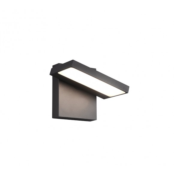 Trio 226360142 LED Außen Wandleuchte Horton 1x8w | 1000lm | 3000k | IP54 - einstellbar, Anthrazit