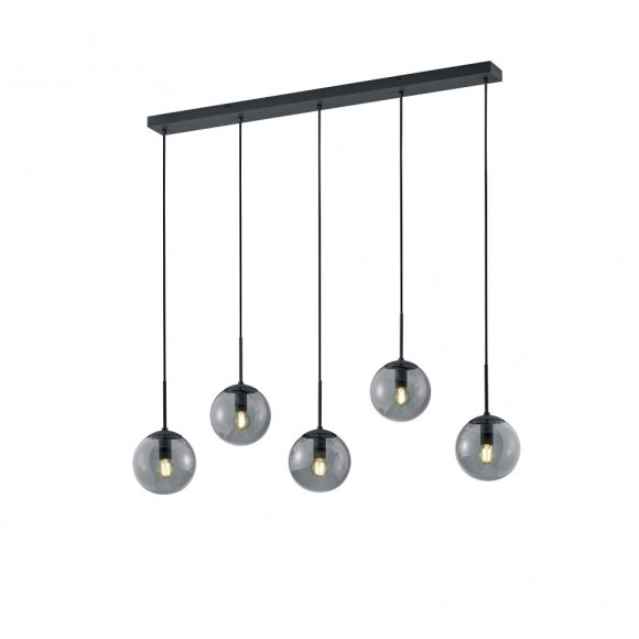 TRIO 308500542 Pendelleuchte Balini 5x28W | E14 | IP20 - anthrazit