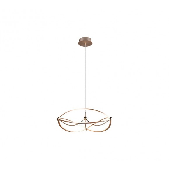 TRIO 321210108 LED Pendelleuchte Charivari 1x42W | 5100lm | 3000K | IP20 - dimmbar - 3 Phasen, Messing