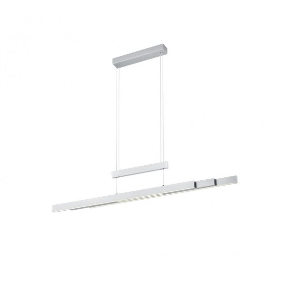 TRIO 375310507 LED Pendelleuchte Trajan 1x42W + 2x6W | 5000L | 2700-5000K | IP20 - 3-Phasen-dimmbar, einstellbare Breite und Höhe, dimmbar, obere/untere Beleuchtung, Nickel