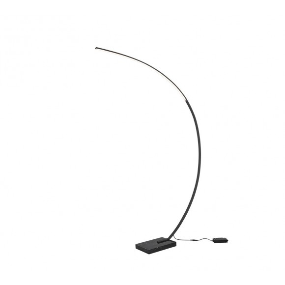 TRIO 426511832 LED Stehleuchte Bangkok 1x18W | 1400lm | 3000K | IP20 - dimmbar, Fußschalter, schwarz