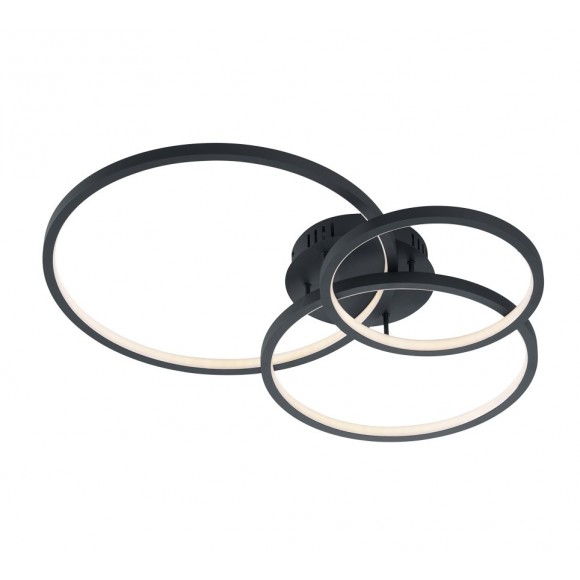 TRIO 652710342 LED Leuchte Aaron 1x36W | 3000L | 3000-6000K | IP20 | RGBW - dimmbare Beleuchtung Temperatureinstellung, Memory-Funktion, Fernbedienung, Technologie WiZ, anthrazit