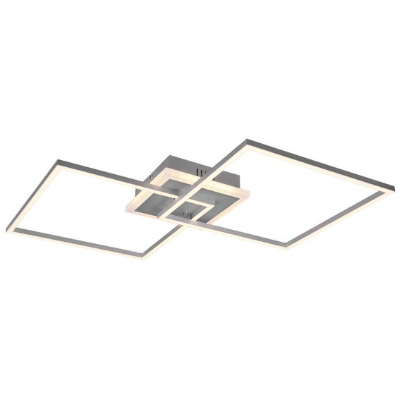 Trio R62843187 LED-Deckenleuchte Arribo 1x29W + 65W | 3250lm + 600lm | 3000k | RGB - Fernbedienung, dimmbare, getrennte Schalter, Titan