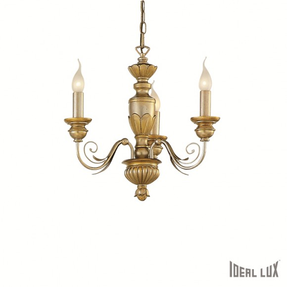 Ideal Lux Pendelleuchte Dora SP3 3x40W E14 - rustikale Monumentalserie