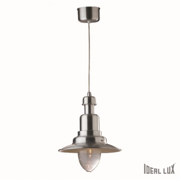 Ideal Lux Hängeleuchte - Pendelleuchte Fiordi 1 x 60W E27 - silber