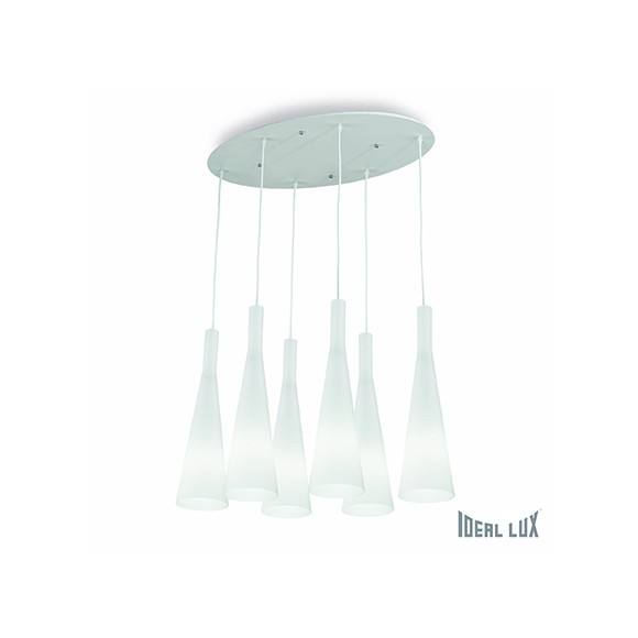 Ideal Lux Hängeleuchte Milk SP6 6X60W E27 - elegant