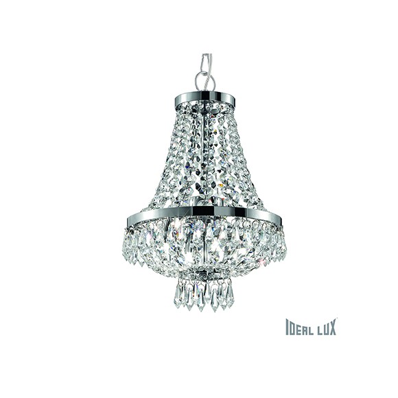 Ideal Lux 034072 Pendelleuchte 4x40W Caesar | G9 - Kristall