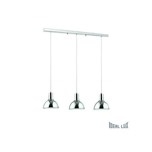 Ideal Lux Hängeleuchte - Ideal Lux Kronleuchter BENNY 3x60W E27 - chrom
