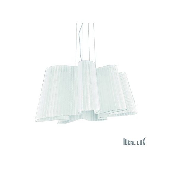 Ideal Lux Hängeleuchte Smug SP1 D70 1x60W E27 - weiße Eleganz