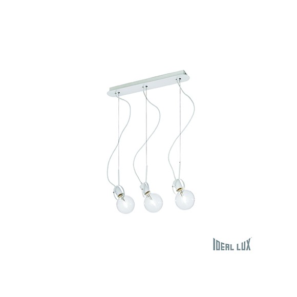 Ideal Lux 119434 Pendelleuchte 3x60W Radio | E27 weiß