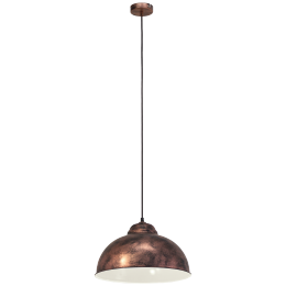 Eglo VINTAGE 49248 Pendelleuchte TRURO 2 Kupfer 1X60W