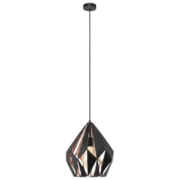 Eglo VINTAGE 49254 Pendelleuchte Carlton 1 Schwarzkupfer 1X60W