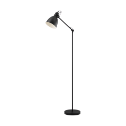 Eglo VINTAGE 49471 Stehlampe Priddy schwarz / weiß E27 1x40W