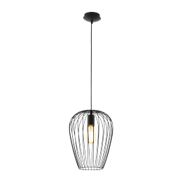 Eglo VINTAGE 49472 Pendelleuchte NEWTOWN schwarz E27 1x60W
