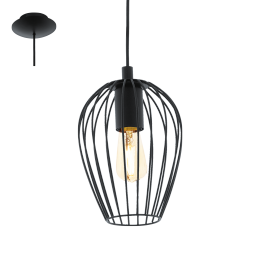 Eglo VINTAGE 49477 Pendelleuchte NEWTOWN schwarz E27 1x60W