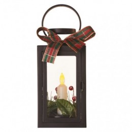 Emos DCLV14 LED-Weihnachtsdekoration - Laterne mit Kerze 006W | 3xAAa