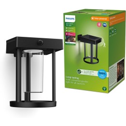 Philips 8720169263932 LED solar Außenwandleuchte Camill | 1,4W integrierte LED-Quelle | 250lm | 3000