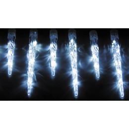 LED Eiszapfen mit Eiseffekt, kaltweiß, Länge 3,8 m