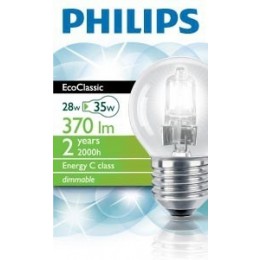 Halogen Leuchtmittel Classic 28W E27 230V P45 CL 1CT/20