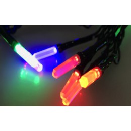 LED-Lichterkette farbig - 6 Kanten - 33572