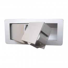 Emithor 41112 DREAM Bettpanelleuchte LED 3W, 4000K, Aluminium