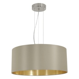 Eglo 31607 MASERLO Textilien Hängelampe 3X60W Kamel / gold