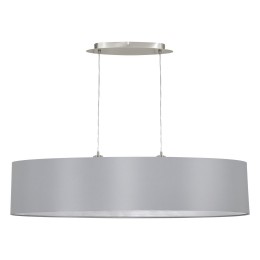 Eglo 31617 MASERLO Textilien Hängeleuchte 2x60W grau / silber