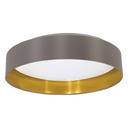 Eglo 31625 MASERLO Textilien Deckenlampe 18W Cappuccino / gold