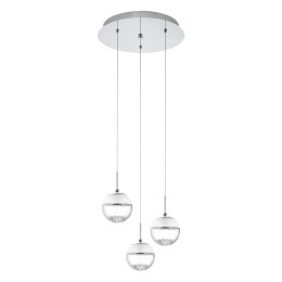 Eglo 93709 MONTEFIO LED 3X5W Hängeleuchte, Kristall