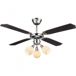 Globo 03350 Deckenleuchte mit Ventilator Redona 3x40W | E14