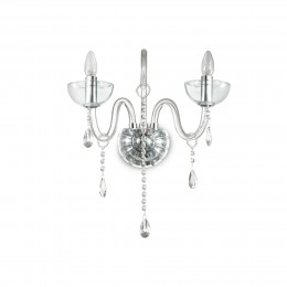 Ideal Lux 027616 Wandleuchte 2x40W Canaletto transparente | E14