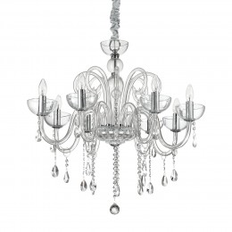 Ideal Lux 027630 Kronleuchter Canaletto transparente 8x40W | E14