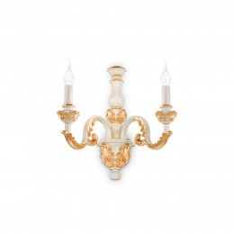 Ideal Lux 075280 Wandleuchte 2x40W Giglio Oro | E14